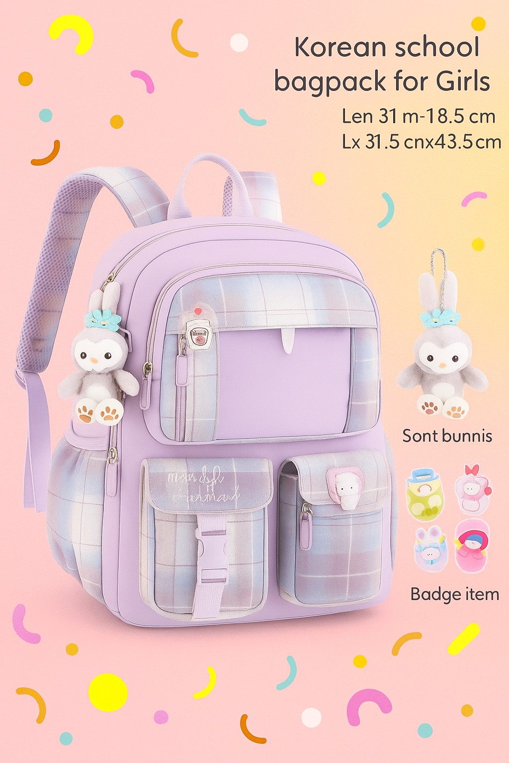 Labubu school bag